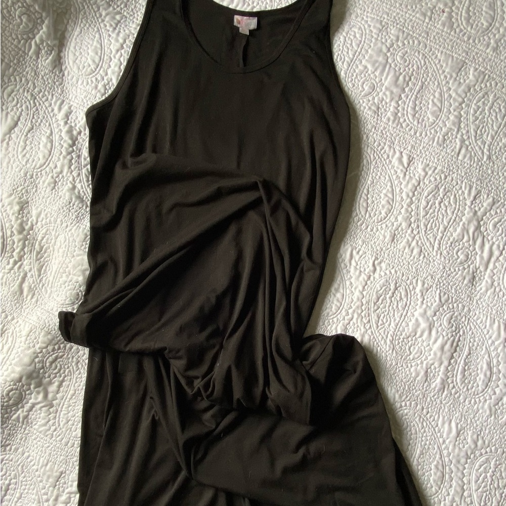 True Black Sleeveless Women’s Maxi Dress